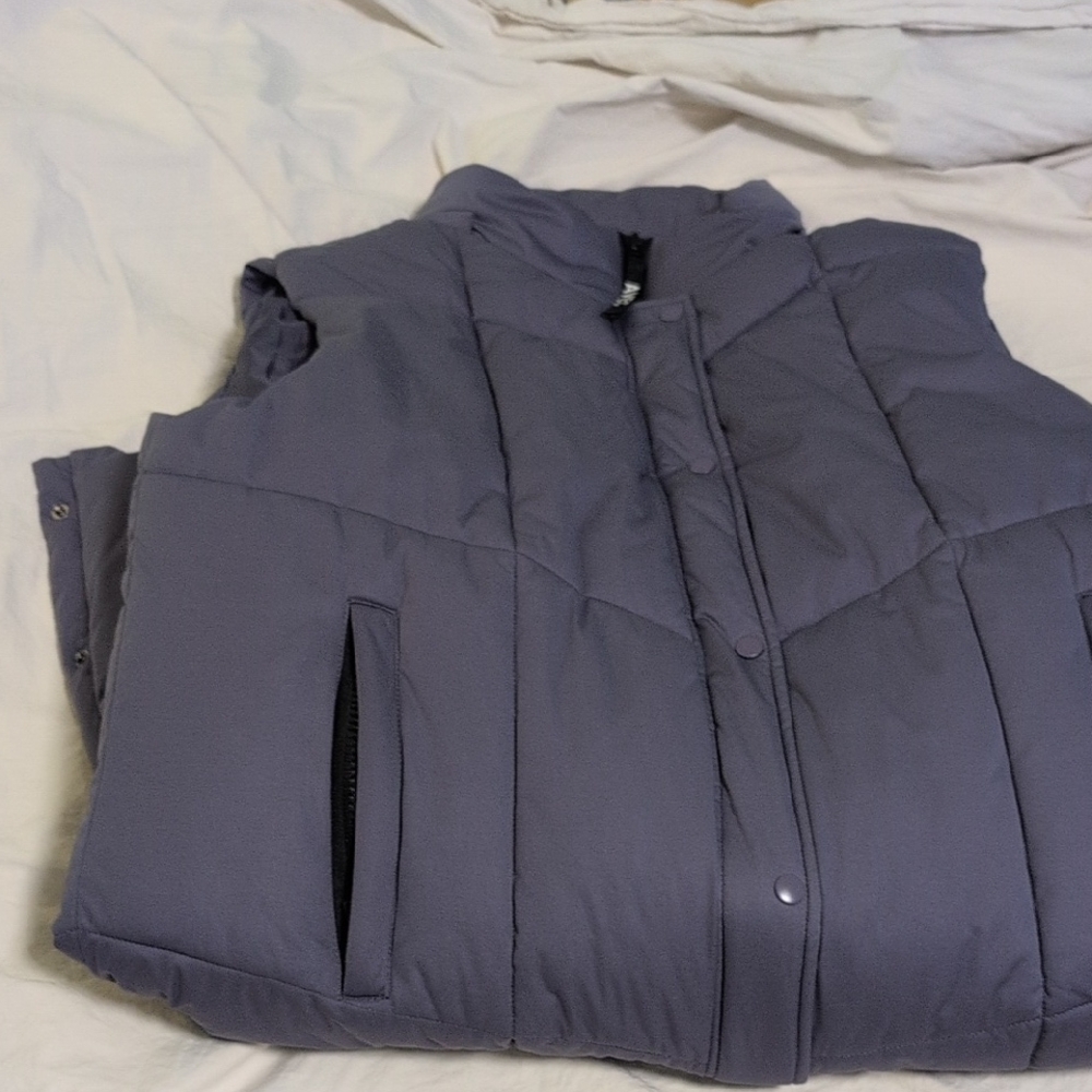 Avec Les Filles Gray Puffer Vest